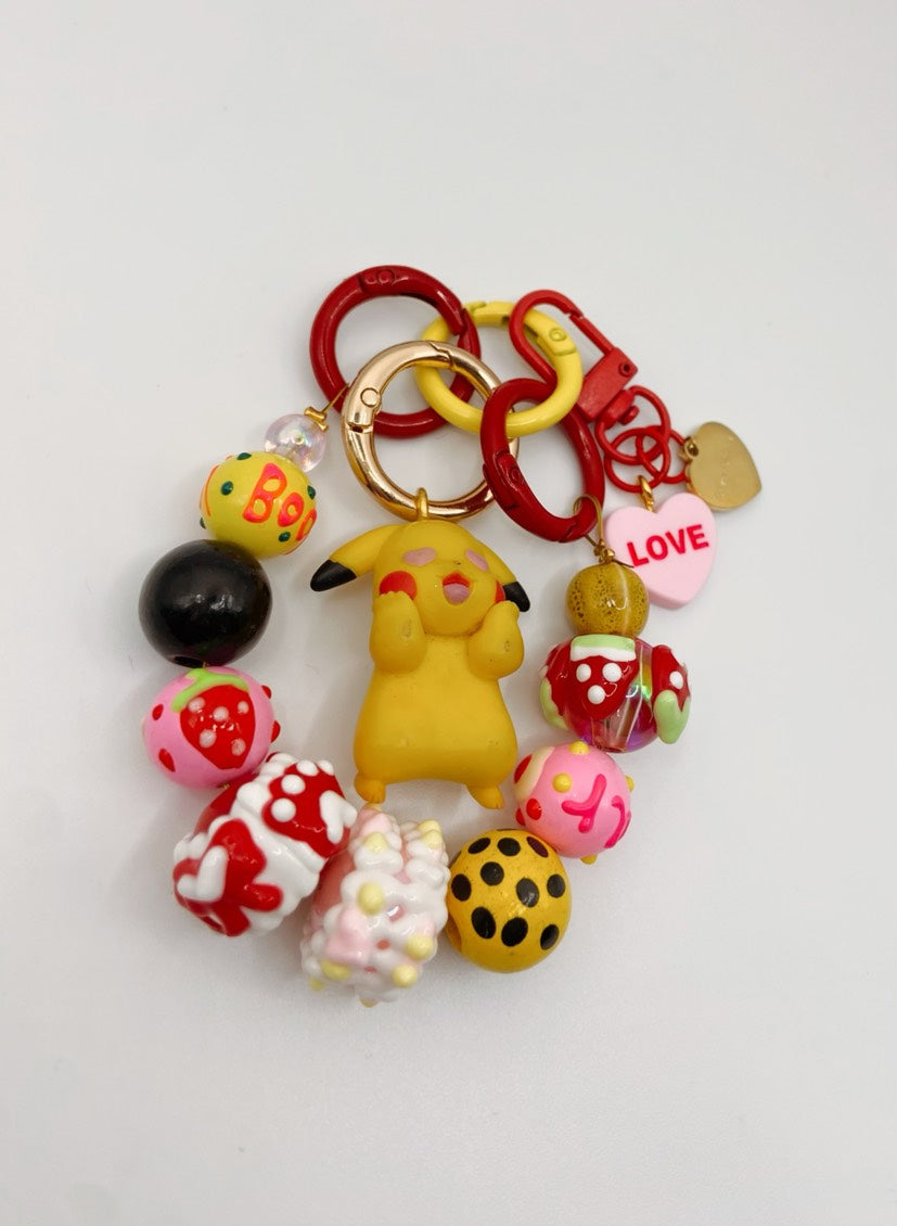 Bijou de sac PIKACHU LOVER bazar bidule