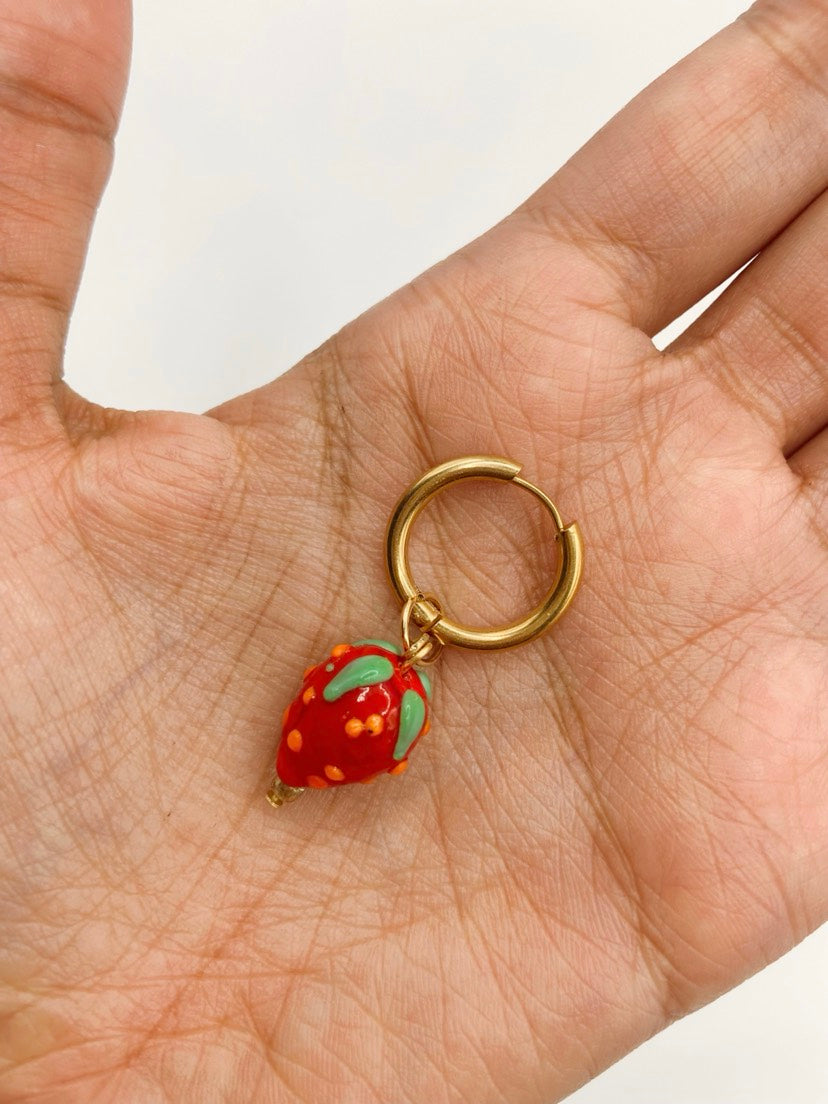 Mono boucle FRAISE POP bazar bidule