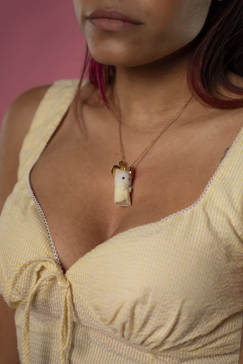 Collier COEUR DE SOURIS bazar bidule