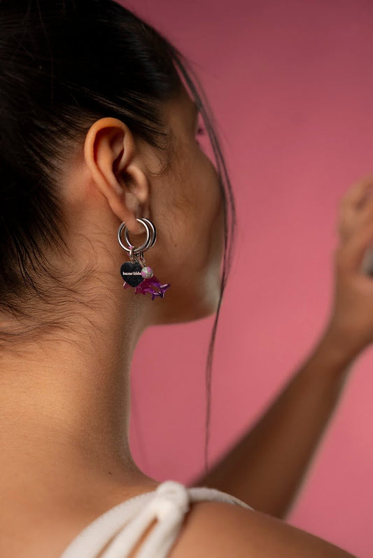 Mono boucle PURPLE SPLASH bazar bidule